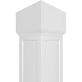 thumbnail image 5 of Ekena Millwork 10"W x 10'H Premium Square Non-Tapered Recessed Panel PVC Endura-Craft Column Wrap Kit, Mission Capital & Base, 5 of 9