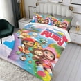 thumbnail image 3 of Ruby Arcoíris Conjunto de sábanas temático, trío de piezas, cómodo y amigable con la piel, diseño único, regalo de decoración para el hogar para familiares, amigos y fans,140cm *210cm, 3 of 6