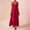 c01Red, variant on Women's Summer Sleeveless Bead Strap Maxi Dress V Neck Ruffle High Waist A-Line Smocked Long Beach Vacation Sundress Red XL