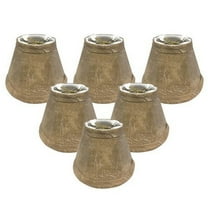 Royal Designs, Inc. Empire Chandelier Shade with Flame Clip Fitter,CS-104MT-6, Mouton, 3 x 6 x 4.25, Pack of 6