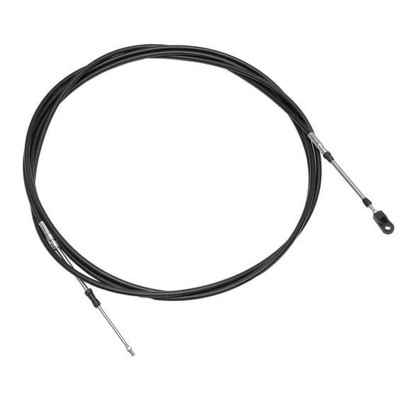 Unique Bargains 500cm 16FT 33C/3300 Marine Boat Throttle Shift Control Cable Black with Fastening Head