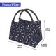 thumbnail image 2 of Fotbe Autumn Leaves With Blue Bolsa Térmica Portátil con Estampado, Bolsa de Entrega de Alimentos Aislada, Bolsa Reutilizable de Gran Capacidad para Comidas y Supermercado, 2 of 6