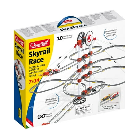 Quercetti Skyrail Roller Coaster Marble Car Race