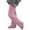 Pink, variant on Winter Warm Thigh High Socks Leg Cover Home Thick Pants Leg Warmers Fashion Soft Stretch Socking for Cold Weather Blue