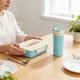 thumbnail image 1 of Set de lonchera Bento Box con taza | Fiambrera multicompartimento para preparar comidas para niños y adultos | Recipiente hermético apto para microondas para la escuela, el trabajo o la oficina, 1 of 6