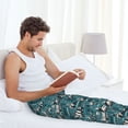 thumbnail image 5 of Naloa Modern Excavator Pajama Pants Men, PJ Bottoms, Sleep & Lounge Pants-Small, 5 of 6