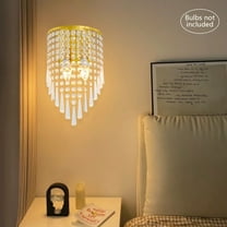 Modern Wall Sconce Crystal Shade Light Fixtures Bedroom Hallway Lighting