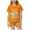 Orange, variant on WOYY Toddler Girls Pajama Sets Satin Easter Letter Print Kids Sleepwear Outfits,2-Piece,Sizes 2-13T