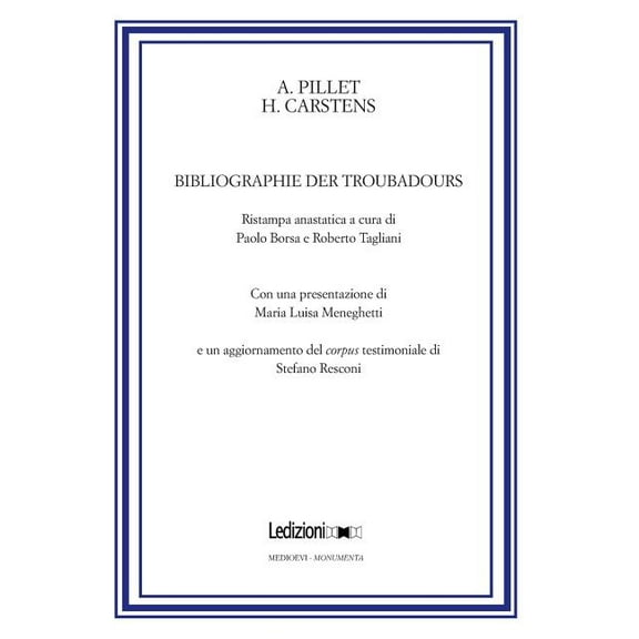 Bibliographie Der Troubadours (Hardcover)