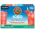 thumbnail image 4 of 3 Pack | The Original Donut Shop Iced Refreshers, Watermelon Breeze Flavor, Keurig Single Serve K-Cup Pods, Brew Over Ice, 60 Count (6 Packs Of 10) & 3x 16oz Plastic Cup with Strawless Sip-Lid, 4 of 5