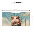 thumbnail image 2 of Zufioo Hot Air Balloon Guinea Pig Print Silver Fox Fleece Beach Towel 27.5x55in, Super Absorbent Bath Towel, Suitable for Adult Beach, Swimming Pool and Home Use-One Size, 2 of 6