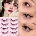 thumbnail image 3 of 5 Pares De Pestañas Postizas Naturales Japonesas Largas Gruesas Extensión De Cosplay Hada Japonesa Lolita Diarias Herramienta De Maquillaje De Ojos, 3 of 4