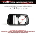 thumbnail image 5 of Xotic Tech Car Interior Center Console Black Single Water Cup Holder w/Organizer Slots Tray Insert Replacement, Compatible with Mercedes Benz W205 C-Class, X253 GLC-Class, W213 E-Class, W463A G-Class, 5 of 9