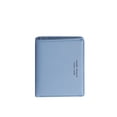 thumbnail image 1 of Cartera de cuero para mujer. Cartera pequeña de cuero con bloqueo RFID. Portatarjetas. Monedero con cremallera para mujer y niñas. Azul/gris, 1 of 2