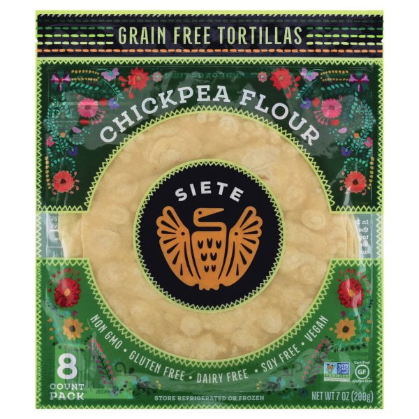 Siete Chickpea Flour Grain Free Tortillas, 8 Tortillas