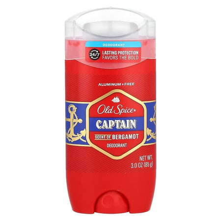 Old Spice, Deodorant, Captain, Bergamot, 3 oz Pack of 3