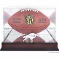 thumbnail image 4 of Las Vegas Raiders Mahogany Football Logo Display Case with Mirror Back, 4 of 7