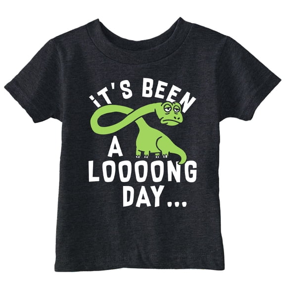 Toddler Funny T Shirts Its Been A Loooong Day Sarcastic Dinosaur Graphic Novelty Tee For Young Kids