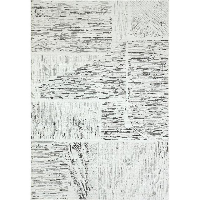 Dynamic Rugs LT288145190 2 ft. 2 in. x 7 ft. 7 in. Lotus 8145 Area Rug, 190 Ivory & Grey