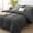 H-Dark Grey, variant on Queen Size 7 Piece Bed in a Bag Beige Comforter Set，Luxury All Seasons Soft Bedding，with Down Alternative Sheets Pillowcases Shams
