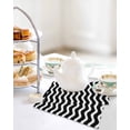 thumbnail image 4 of Black Moire Ombre Kitchen Dish Towels for Drying Dishes Set of 2, Water Ripple Stripe Farmhouse Waffle Weave Microfiber Hand Tea Bathroom Towels Quick Dry & Absorbent Towel 12x12, 4 of 7