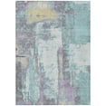 thumbnail image 2 of Addison Rugs Chantille Indoor/Outdoor Transitional Abstract Teal Machine Washable Rectangle Rug, 8' x 10', 2 of 8