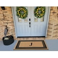 thumbnail image 3 of A1HC Natural Coir Monogrammed Entrance Door Mats, Durable Large Outdoor Rug, Non-Slip, Flock Doormat, Thin-Profile Heavy Duty Door Mat, Indoor Outdoor Front Door, High Traffic Areas, 24" X 39", 3 of 7