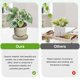 thumbnail image 4 of Uxcell 2-Pack Bandejas de Cerámica para Plantas, Bandejas de Goteo para Macetas de 5.3 Pulgadas ID, Bandeja de Goteo para Macetas [5.9 Pulgadas OD, Gris Oscuro], 4 of 6