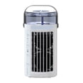 thumbnail image 1 of 10.23 Inch 4 In 1 Portable Air Conditioner Fan Evaporative Cooler With 7 Color Lights 3 Wind Levels Quiet For Desk Home Office, 1 of 9