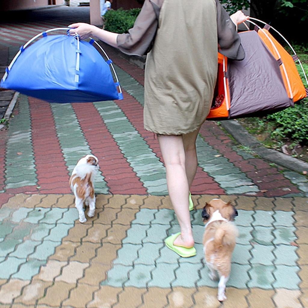 Giaone Puppy Tent Bed Teepee for Indoor Small Dogs House Foldable Shelter Photo Props Pet Tent House Bed
