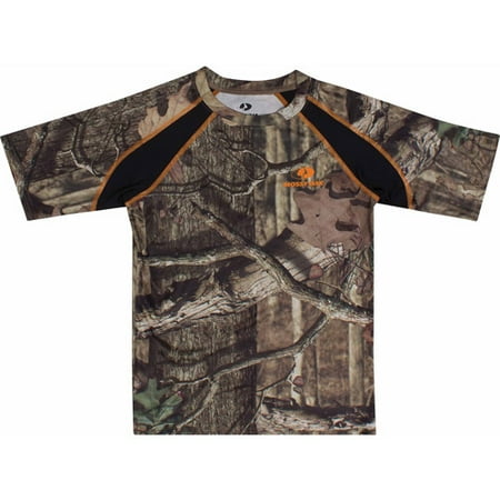 Mossy Oak Infinity Youth Short Sleeve Compression Tee, Camo