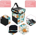 thumbnail image 2 of Daisy Foldable Car Garbage Can with Lid, Leak-proof, Hanging Storage Bag - Trash Can for Car, Car Trash Bin, Car Trash Can, 2 of 6