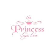 Angle View: The Princess Decal Living Room Bedroom Vinyl Carving Wall Decal Sticker room decor home decor