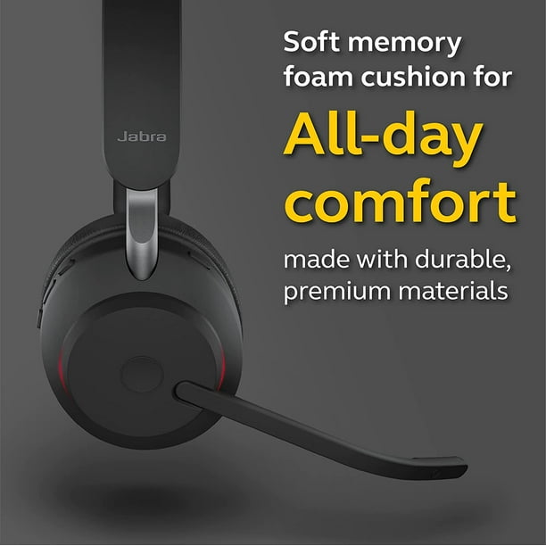 J Evolve2 65 UC Wireless Headset with Link380a, Mono, Black