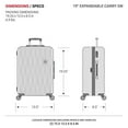 thumbnail image 3 of SWISS GEAR SWISSGEAR 7272 ENERGIE EXPANDABLE HARDSIDE LUGGAGE - GUNMETAL, 3 of 5