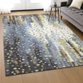 thumbnail image 6 of Addison Rugs Mayfield Premium Machine Washable Transitional Geometric Denim Rectangle Rug, 3' x 5', 6 of 6