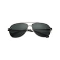 thumbnail image 1 of Gafas de sol JM Aviador Plateadas 144mm Protección UV, 1 of 5