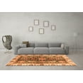 thumbnail image 3 of Ahgly Company Indoor Square Oriental Orange Traditional Area Rugs, 6' Square, 3 of 4