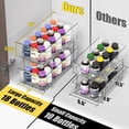 thumbnail image 5 of 2 Tier Basket Drawer Cabinet Pull-Out Organizer, 2 Pack, Clear, 5 of 8