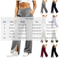 thumbnail image 4 of Womens Straight Leg Sweatpants, High Waisted Solid Pants with Side Pockets, Loose Fit, Travel & Street Wear | VerBelle,Army Green L, 4 of 9