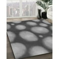 thumbnail image 3 of Ahgly Company Machine Washable Indoor Square Transitional Dark Gray Area Rugs, 5' Square, 3 of 7