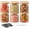 24 OZ-Clear, variant on 37 Oz Glass Storage Jars with Bamboo Lids - 6 Pack Clear Glass Canisters Square Airtight Stackable Ideal for Pantry Storage Containers Organizers Great for Storing Oats Coffee Beans Nuts etc