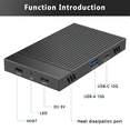 thumbnail image 4 of M.2 NVMe SSD Docking Station 10Gbps, Dual-Bay Aluminum Hard Drive Case for PC and Laptop, 4 of 8