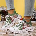 thumbnail image 6 of Mens Womens Christmas Themed Running Sneakers, Festive Sports Shoes with Santa Claus Design Breathable Athletic Tennis Shoes,40, 6 of 7
