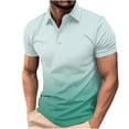 thumbnail image 1 of Qiopertar Liquidation à Moins de 5$ Chemise d'Été pour Hommes à Manches Courtes Imprimée à Boutons Col Rabattu en Solde, 1 of 4