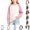 Pink, variant on YOUYEDIAN Girls Shirts Casual Comfy Raglan Long Sleeve Crewneck Tops