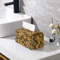 thumbnail image 5 of ZUXONGSY Sunflower Tissue Box Covers PU Leather Rectangular Tissue Box Holder with Snap Button Customized Printed Tissue Cover for Home Office Decorative Organizer, 5 of 7