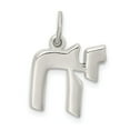 thumbnail image 4 of FB Jewels Sterling Silver Polished Chai Life Symbol Charm, 4 of 4