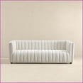 thumbnail image 6 of Mid Century Modern Beige Boucle Sofa - Solid Wood Frame Tight Back for Living Room, Apartment | Beige | Boucle | Wood, 6 of 6