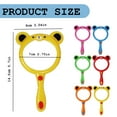 thumbnail image 3 of 【Curated Selection】Shiogb Magnifying Glass for K Ids Colorful Hand Toy Magnifying Glass Magnifier Glasses for Science Class Reading Outdoor Observation, Orange, 3 of 5